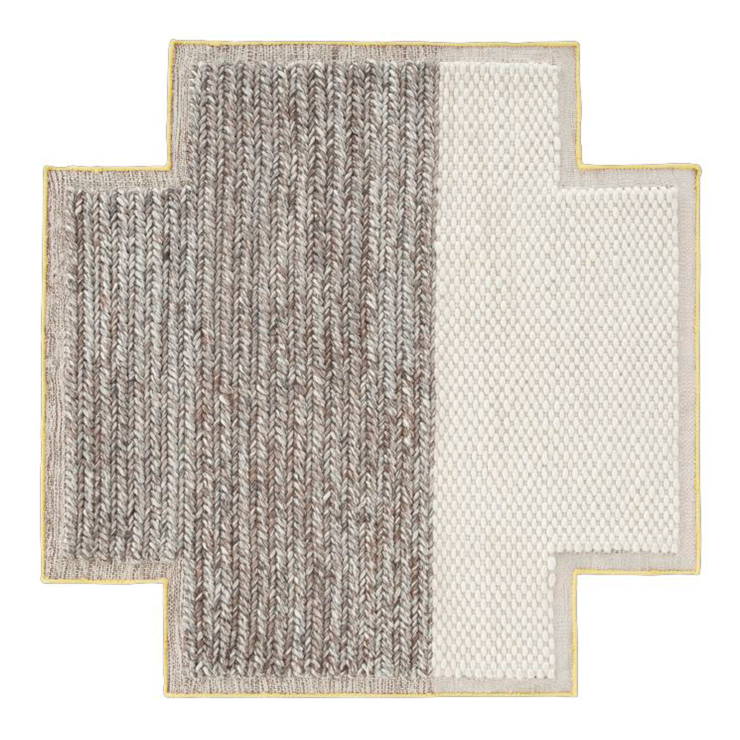 Haworth Mangas Space Rug in grey and white