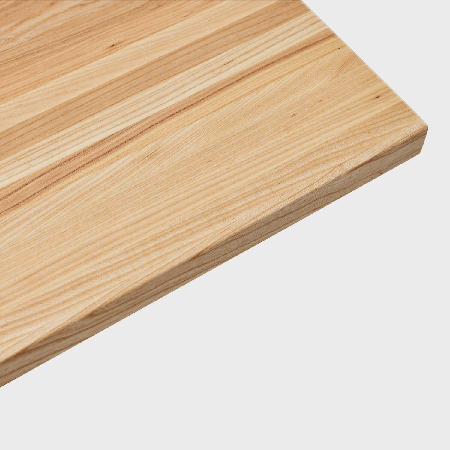Wooden desk top corner
