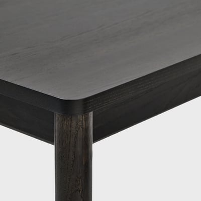 Holland Wood Desk - Charcoal Stain (WD_CS)
