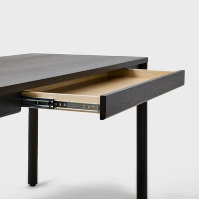Holland Wood Desk - Charcoal Stain (WD_CS)