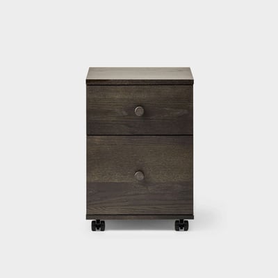 Wood File Cabinet - Charcoal Stain (WD_CS)