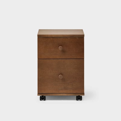 Wood File Cabinet - Walnut Stain (WD_WS)