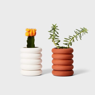 Stacking Mini Planter - Terracotta (AW_TC) / Tall