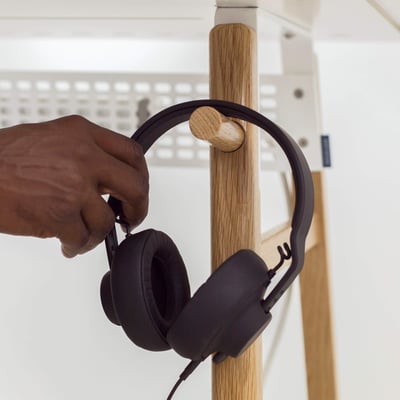 Artifox Standing Height Desk - White Oak with Bone (AF-WOB)