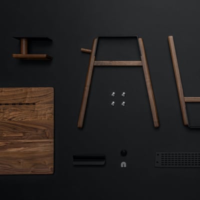 Artifox Standing Height Desk - Walnut (AF-WN)