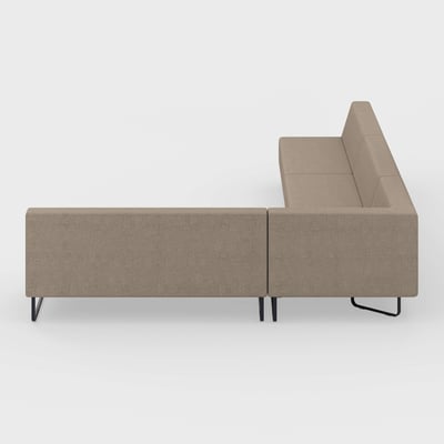 Riverbend Three-Piece Modular Sectional - 3-Piece Square Corner / Stone (6M-AR) / Pitch (TR-TF)