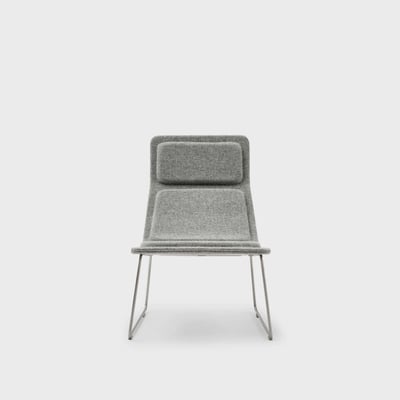 Low Pad Chair - Light Grey (GU-130)