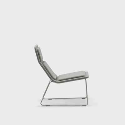 Low Pad Chair - Light Grey (GU-130)