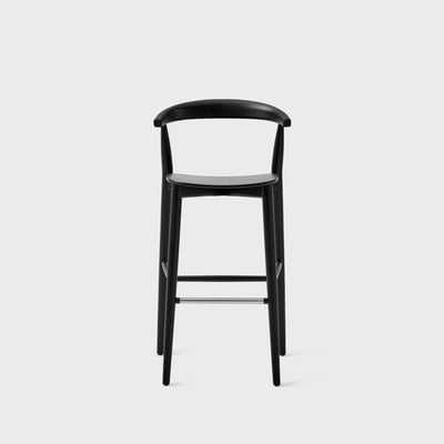 Newood Light Stool - Black Stained Ash (E4-112)
