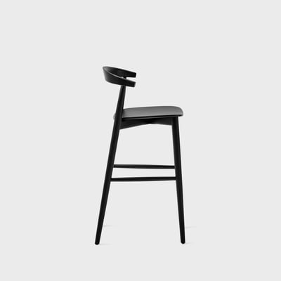 Newood Light Stool - Black Stained Ash (E4-112)