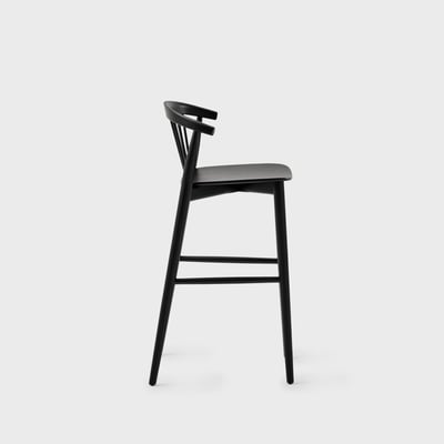 Newood Stool - Black Stained Ash (E4-112)