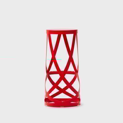 Ribbon Stool - Matte Red (6R-34)