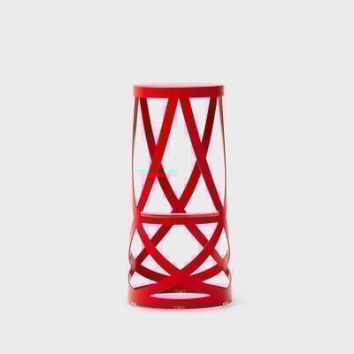 Ribbon Stool - Matte Red (6R-34)