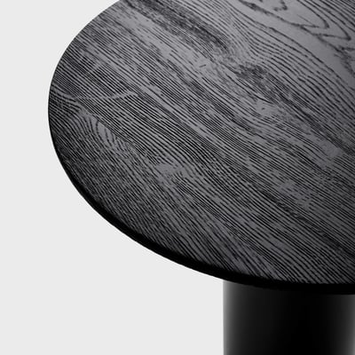Mush Side Table - Low / Carbon Stained Oak (EP-161)