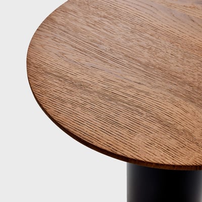 Mush Side Table - Low / Cognac Stained Oak (EP-160)