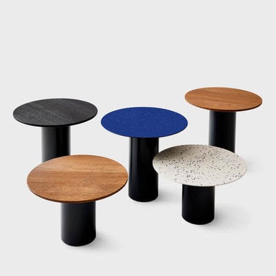 Mush Side Table - Low / Carbon Stained Oak (EP-161)