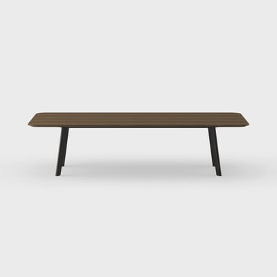 Immerse Rectangle Table - 60 x 120 / Neo Walnut (H-KL) / Black (TR-K)