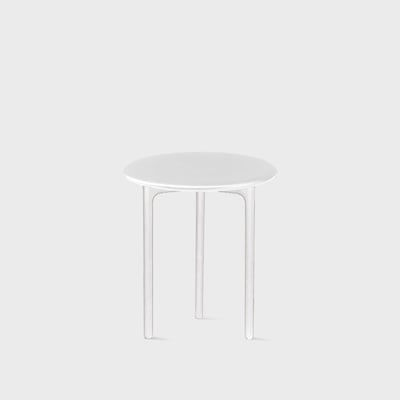 Sprig Side Table - Tall / Polar (PW-PL) / Smooth Plaster (TR-PLS)