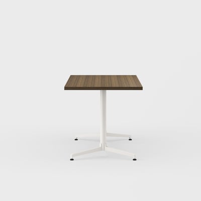 Jive Bridge Base Conference Table - 30x60 / Neo Walnut (H-KL) / Smooth Plaster (TR-PLS)