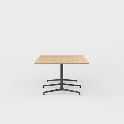 Jive Bridge Base Conference Table - 48x120 / Landmark (H-KM) / Charcoal (TR-K)