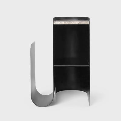 Vault Side Table - Black (FRL-BK)