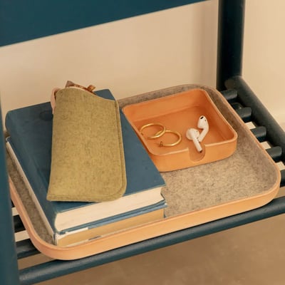 Kawabon Merino Wool Tray - Granite (GL_GG) / Small