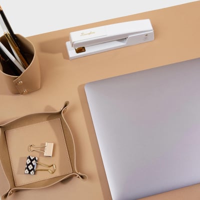 Modern Desk Set - Tan (L_359)