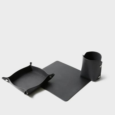 Modern Travel Desk Set - Black (L_358)
