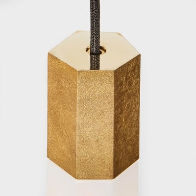 Basalt Pendant - Single / Brass (TL_BRAS)