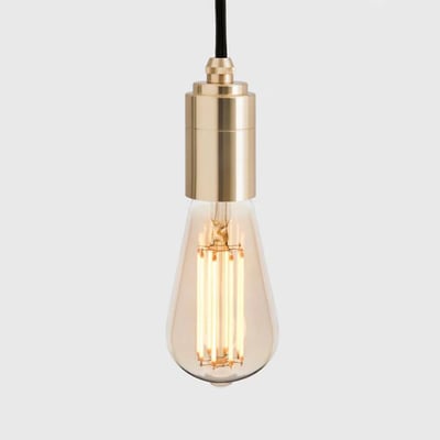 Clear Plug-in Pendant - Brass (TL_BRAS) / Squirrel Cage