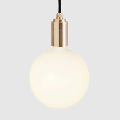 Frosted Plug-in Pendant - Brass (TL_BRAS) / Sphere