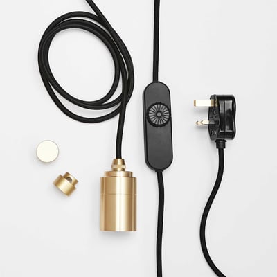 Clear Plug-in Pendant - Brass (TL_BRAS) / Voronoi II