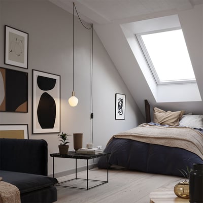 Frosted Plug-in Pendant - Brass (TL_BRAS) / Enno