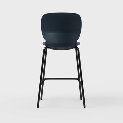 Maari Stool with 4-Leg Base - Indigo (TR-1V) / Black (TR-F)