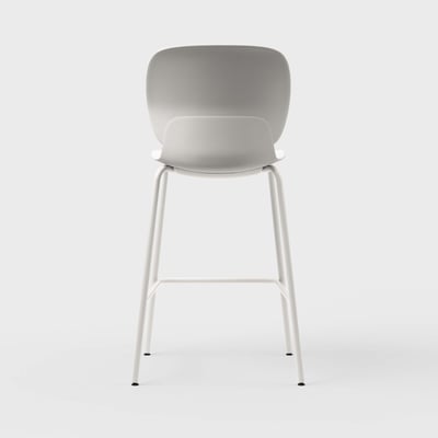 Maari Stool with 4-Leg Base - Smooth Plaster (TR-PLS) / Smooth Plaster (TR-PLS)