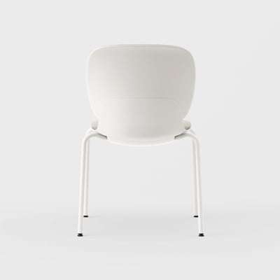 Maari Upholstered Chair with 4-Leg Base - Floyd 123 (S6-A) / Smooth Plaster (TR-PLS) / Glide