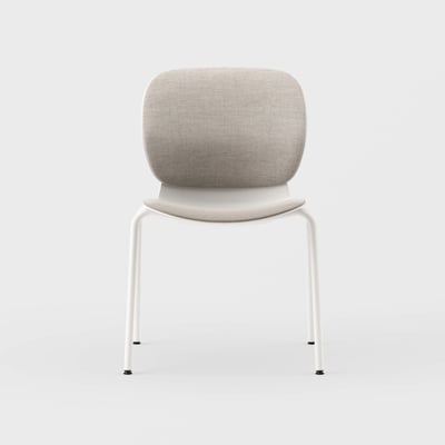Maari Upholstered Chair with 4-Leg Base - Floyd 123 (S6-A) / Smooth Plaster (TR-PLS) / Glide