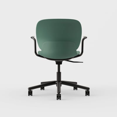 Maari Chair with 5-Star Base - Balsam (TR-1T) / Black (TR-F)