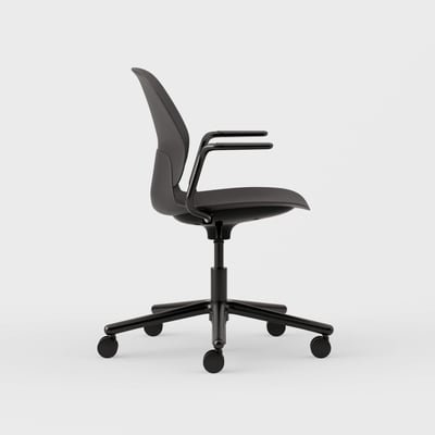 Maari Chair with 5-Star Base - Black (TR-F) / Black (TR-F)