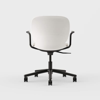 Maari Upholstered Chair with 5-Star Base - Floyd 123 (S6-A) / Black (TR-F)