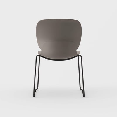 Maari Chair with Sled Base - Coffee (TR-CF) / Black (TR-F)