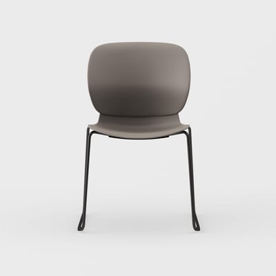 Maari Chair with Sled Base - Coffee (TR-CF) / Black (TR-F)