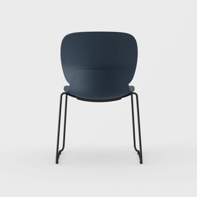 Maari Chair with Sled Base - Indigo (TR-1V) / Black (TR-F)