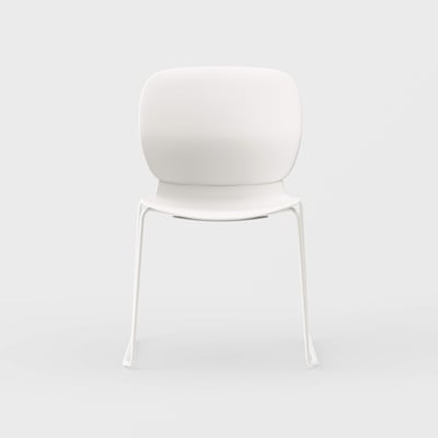 Maari Chair with Sled Base - Smooth Plaster (TR-PLS) / Smooth Plaster (TR-PLS)