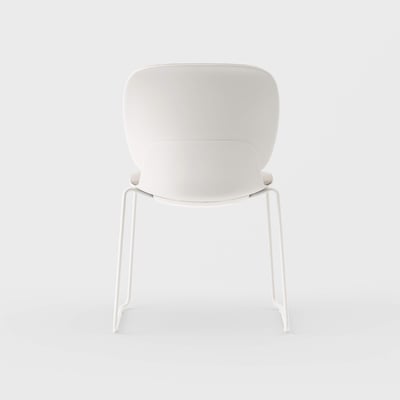 Maari Upholstered Chair with Sled Base - Floyd 123 (S6-A) / Smooth Plaster (TR-PLS)