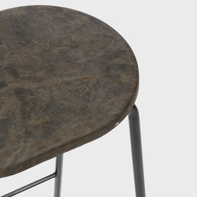 Earth Stool - Counter Stool / Coffee Waste Dark (M_CWD)