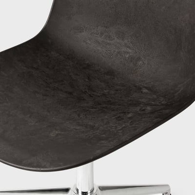 Eternity Swivel Chair - Coffee Waste Black (M_CWB) / Polished (PM-P) / Glides
