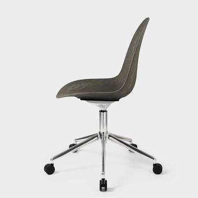 Eternity Swivel Chair - Coffee Waste Dark (M_CWD) / Polished (PM-P) / Caster