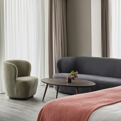 Accent Oval Coffee Table - Sirka Grey Stained Oak (MW_GO)