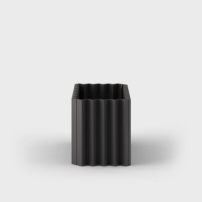 Tess Planter - Short Rectangle / Charcoal (TR-F)